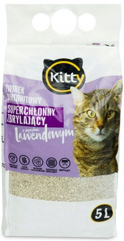 Bentonite Litter Kitty For Lavender Cat 5l