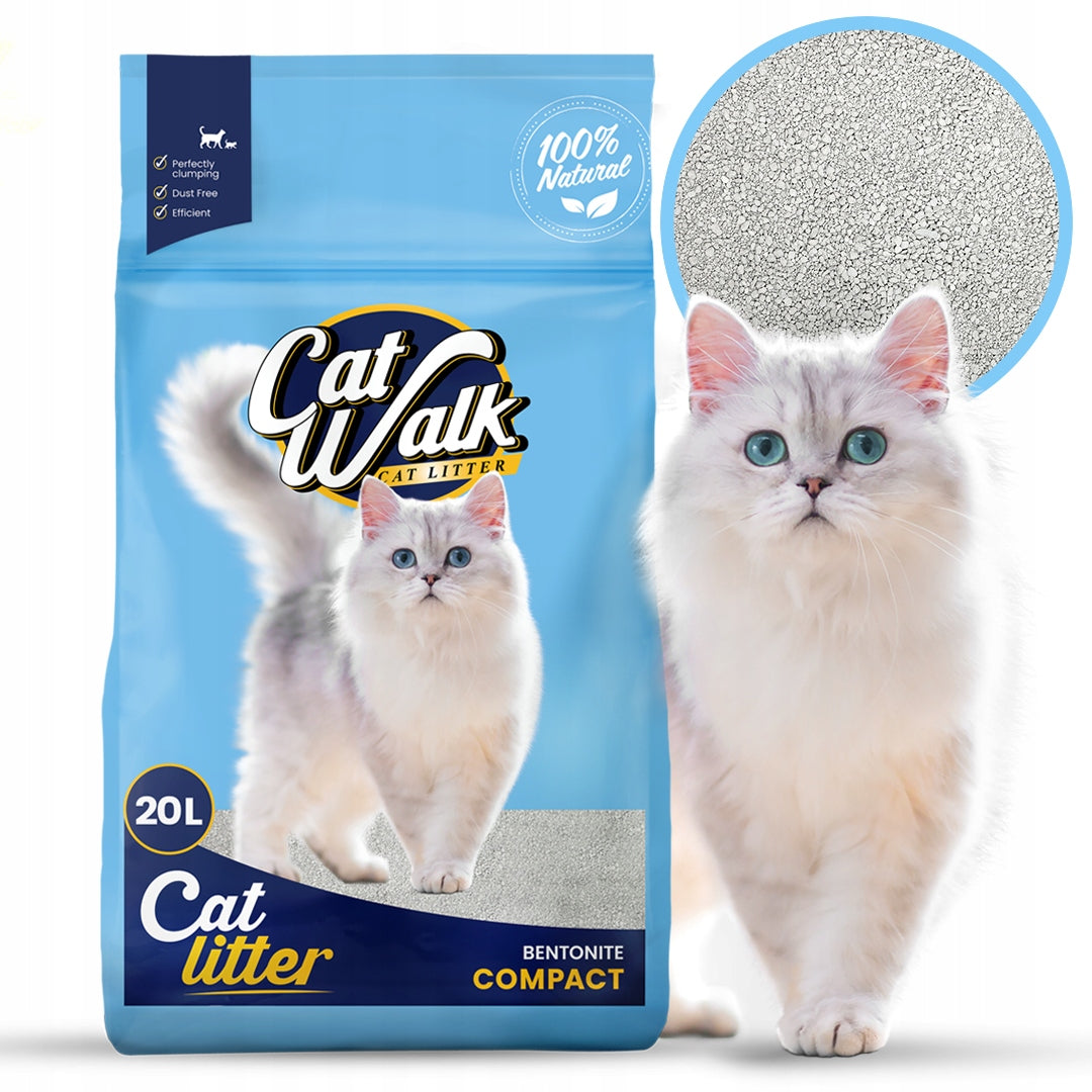 Bentonite cat litter COMPACT unscented CatWalk 20L