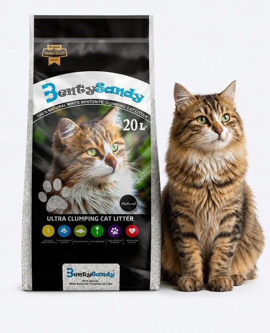 Benty Sandy Natural bentonite LITTER for cat 20 L