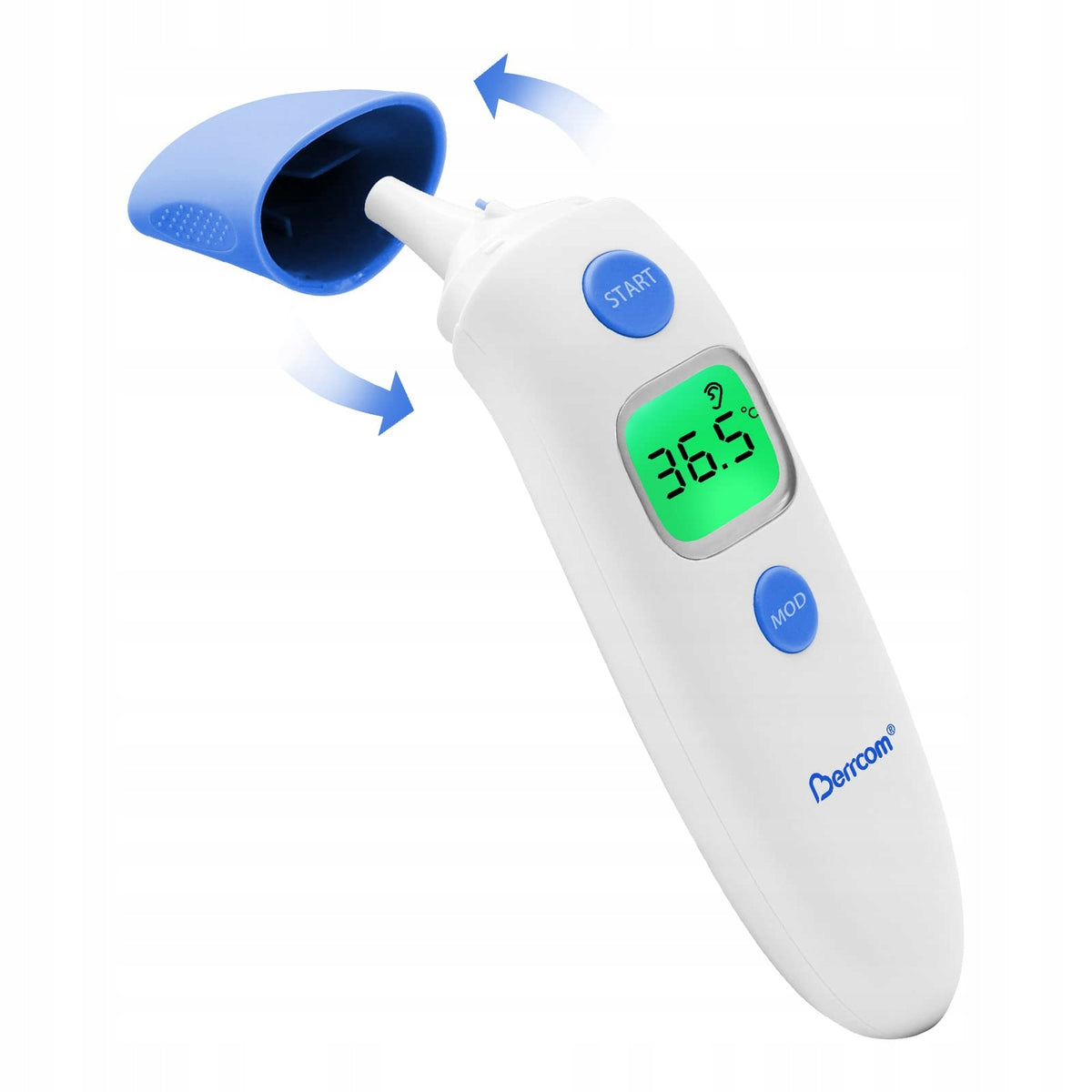 Berrcom Digital thermometer for forehead and ear - fast, touchless