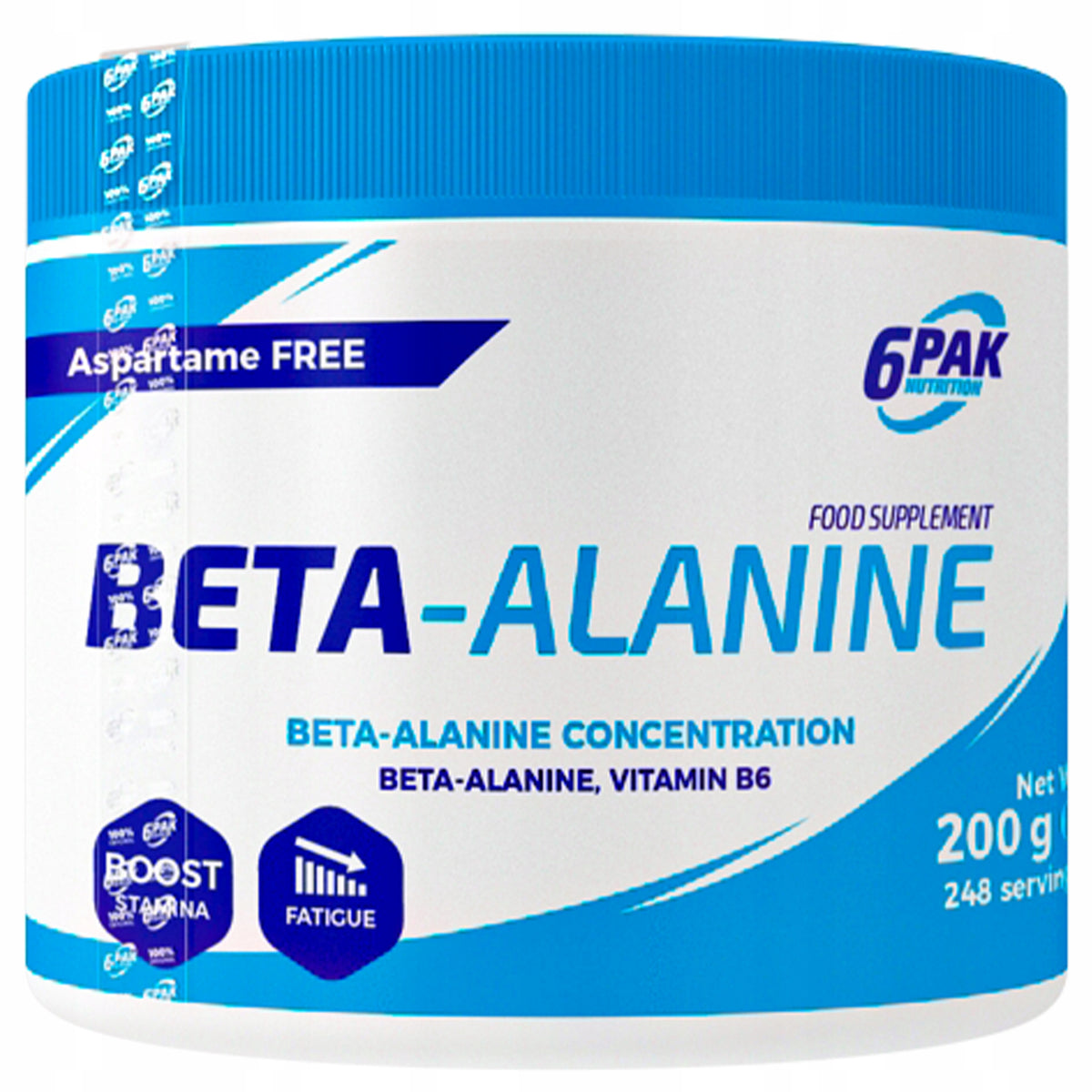 Beta Alanine 6PAK 200g Pre-workout Powder Pre Workout Gym