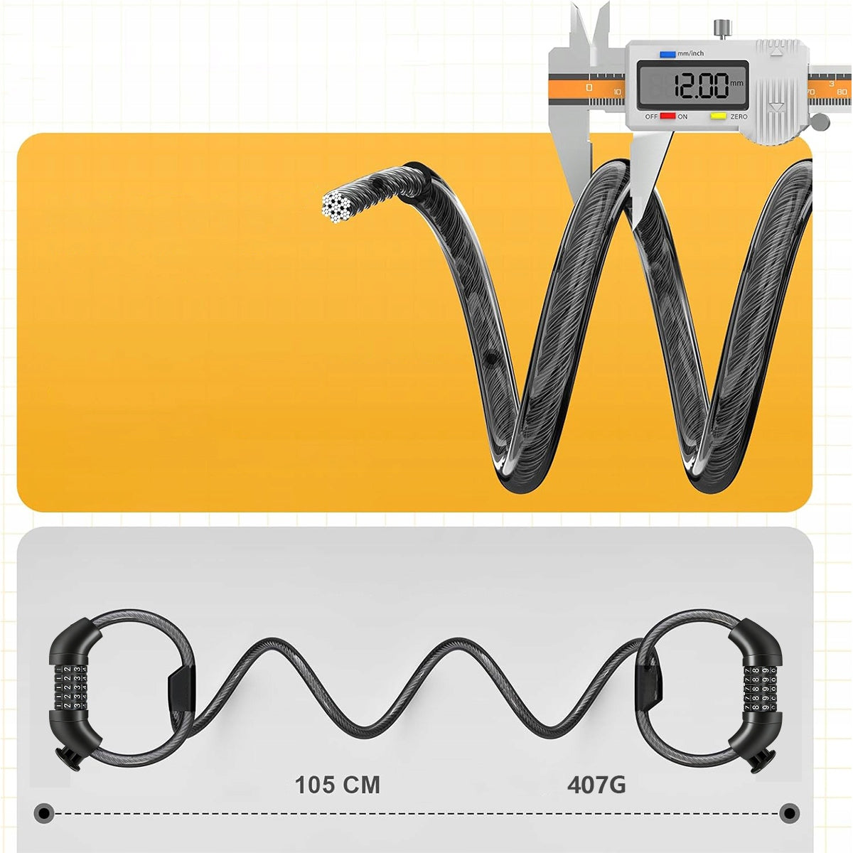 Bicycle Clasp Lock Bicycle Lock Cipher Cable Code Security Kind padlock