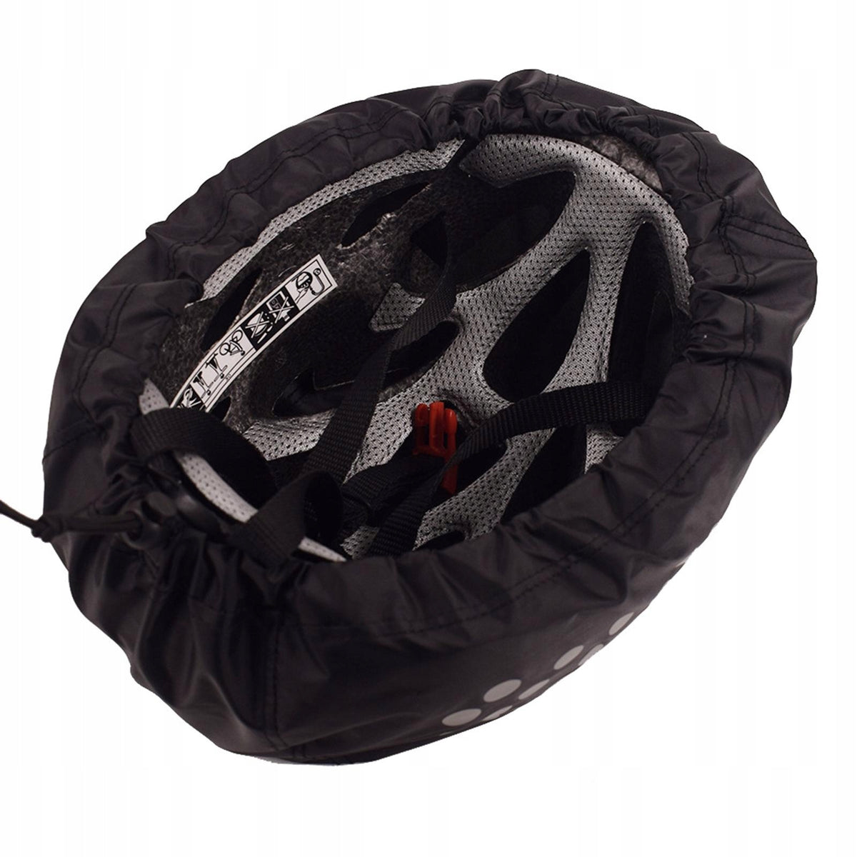 Bicycle Helmet Protection, Bicycle Helmet Cover, Light, Reflective Black Packaging status original