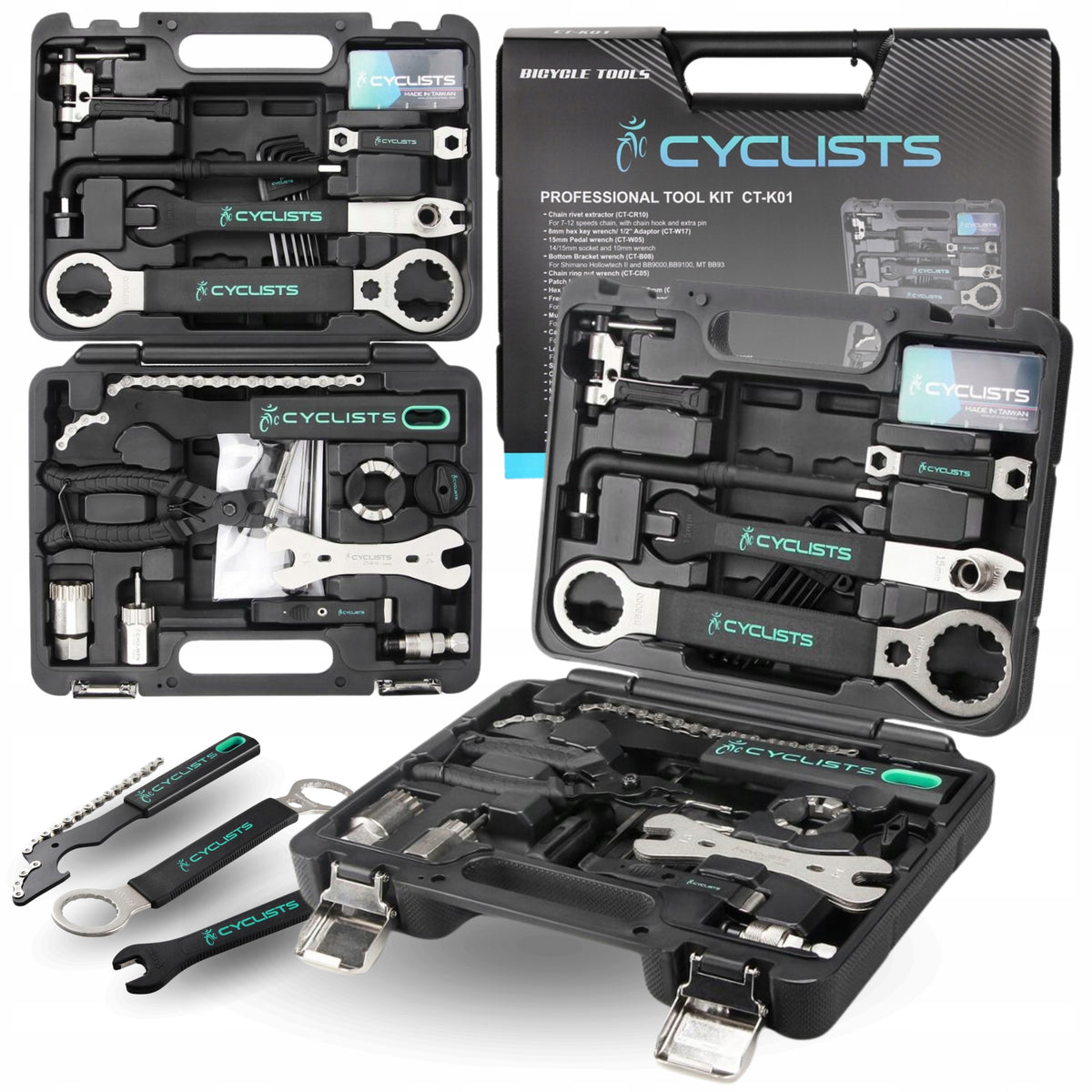 Bicycle Tool Set Suitcase Organizer Professional Tools Keys