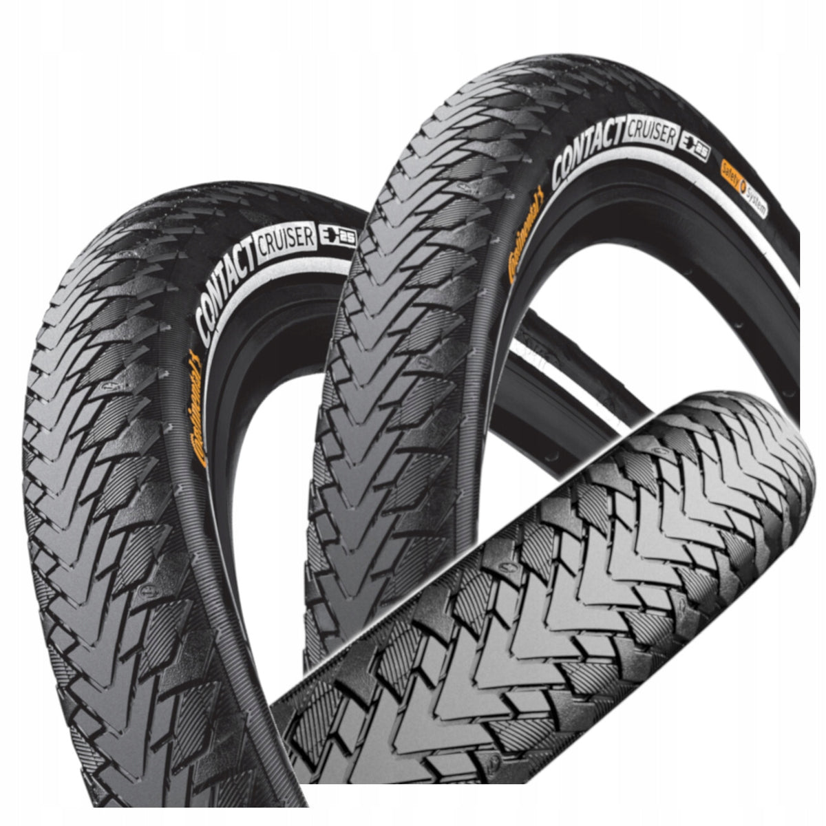 Bicycle Tyre Continental Contact Cruiser 28 x 2,2" 55-622 SET OF 2