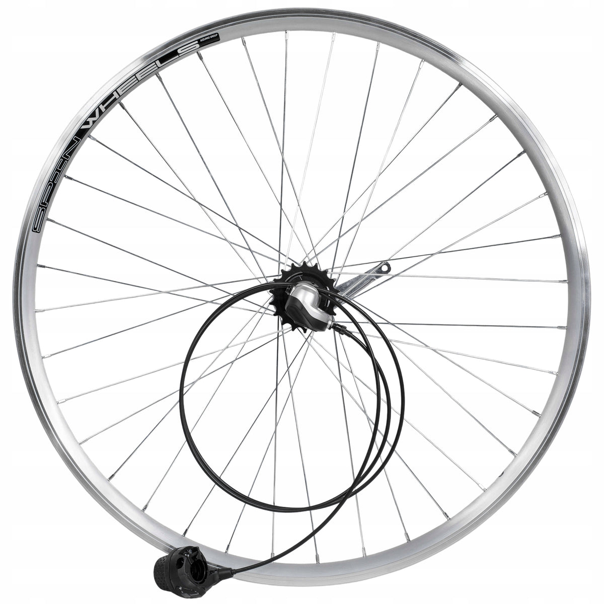 Bicycle Wheel Complete Rear 26 Inch Shimano Nexus 3 Gears with Spin Handle Packaging status original