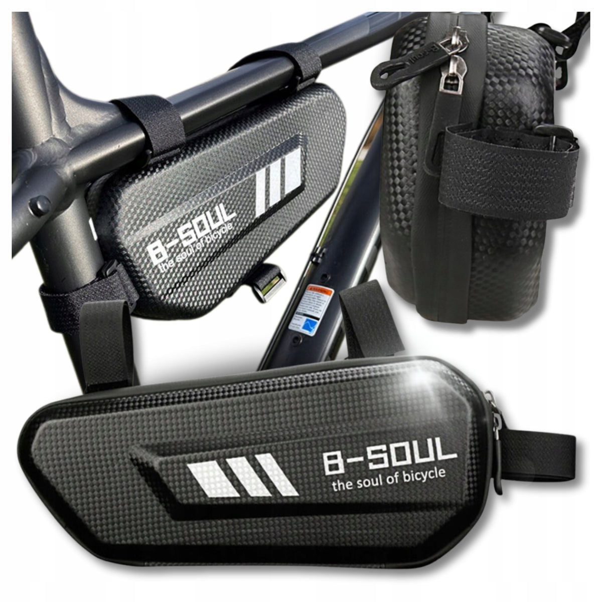 Bicycle bag pouch 2L Large under frame waterproof durable pouch
