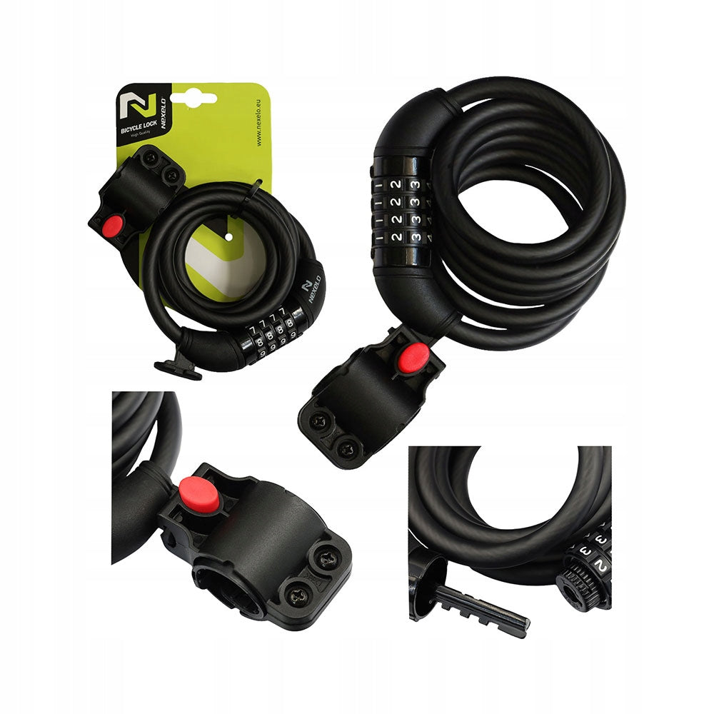 Bicycle lock bicycle lock spiral for cipher