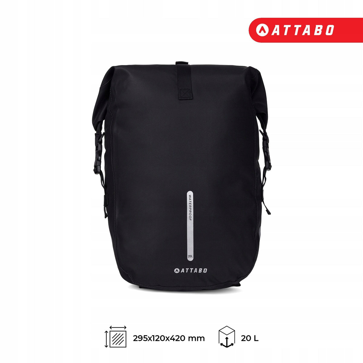 Bicycle pouch ATTABO APB-295 20 l black Manufacturer code APB-295