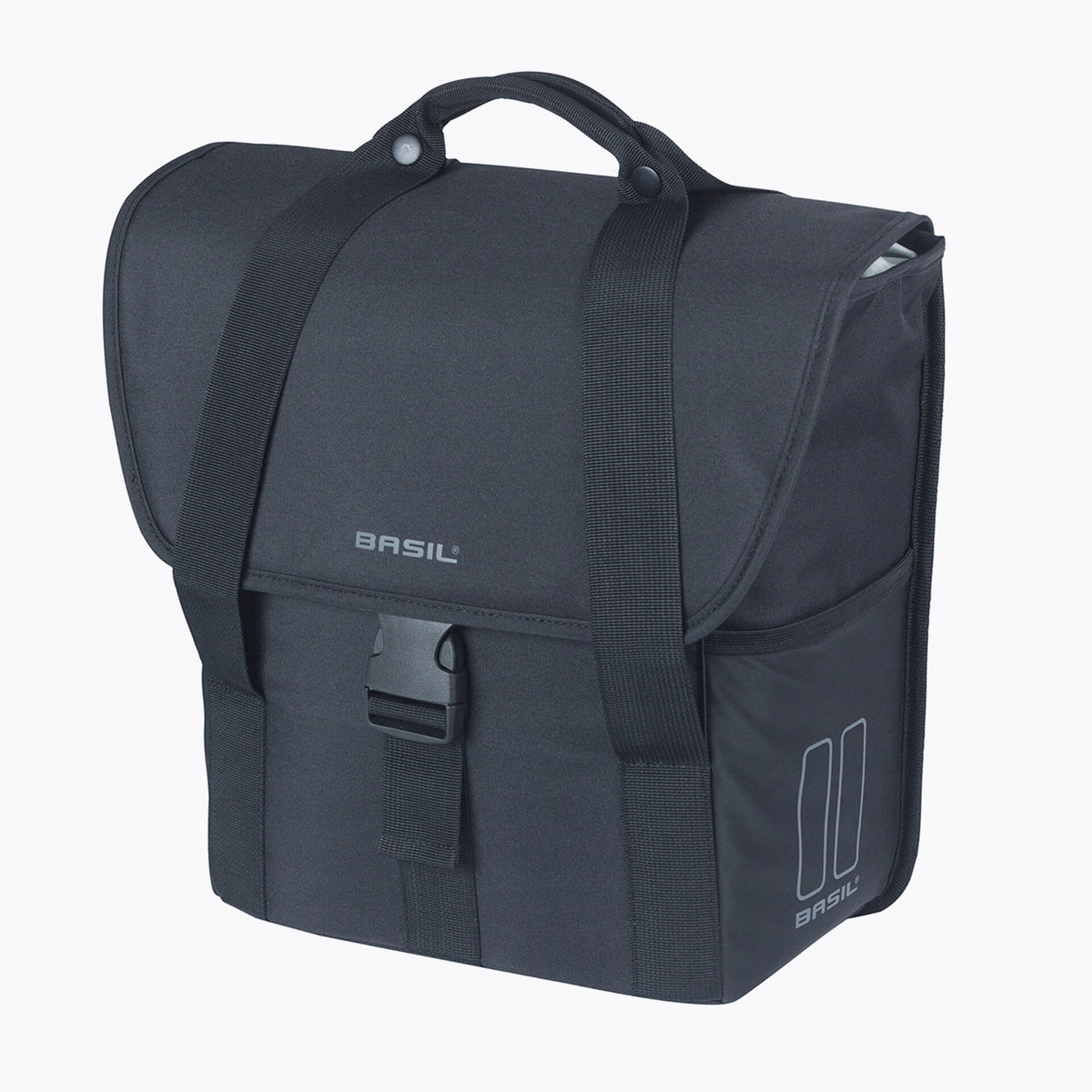 Bicycle pouch Basil Go Single Bag 16 l solid black 16 l Color black