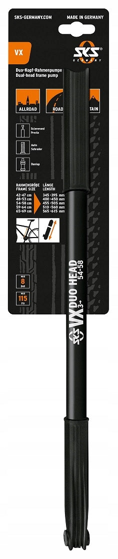 Bicycle pump SKS vx 455-505mm black