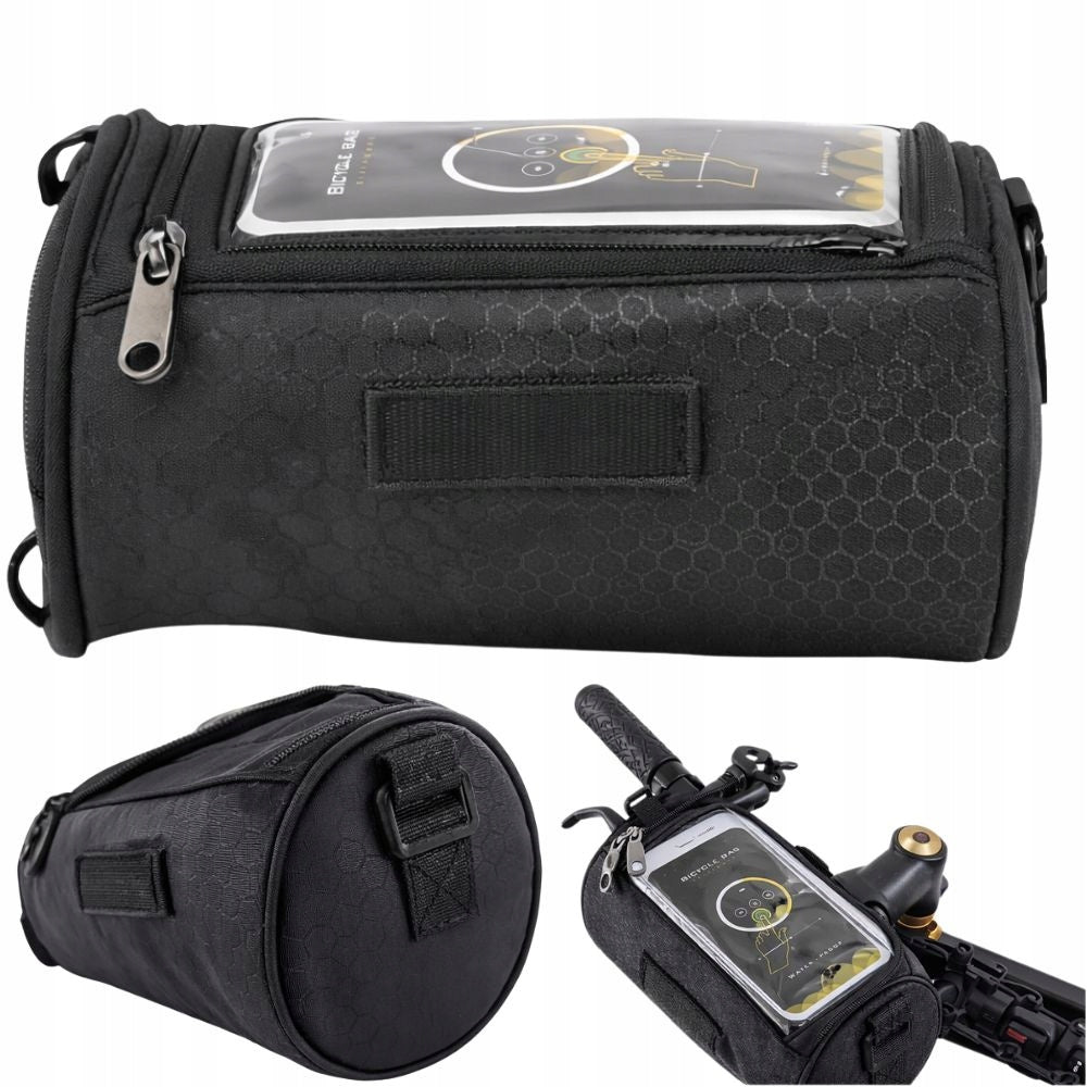 Bike Handlebar Bag Waterproof Pouch Shoulder Phone Case
