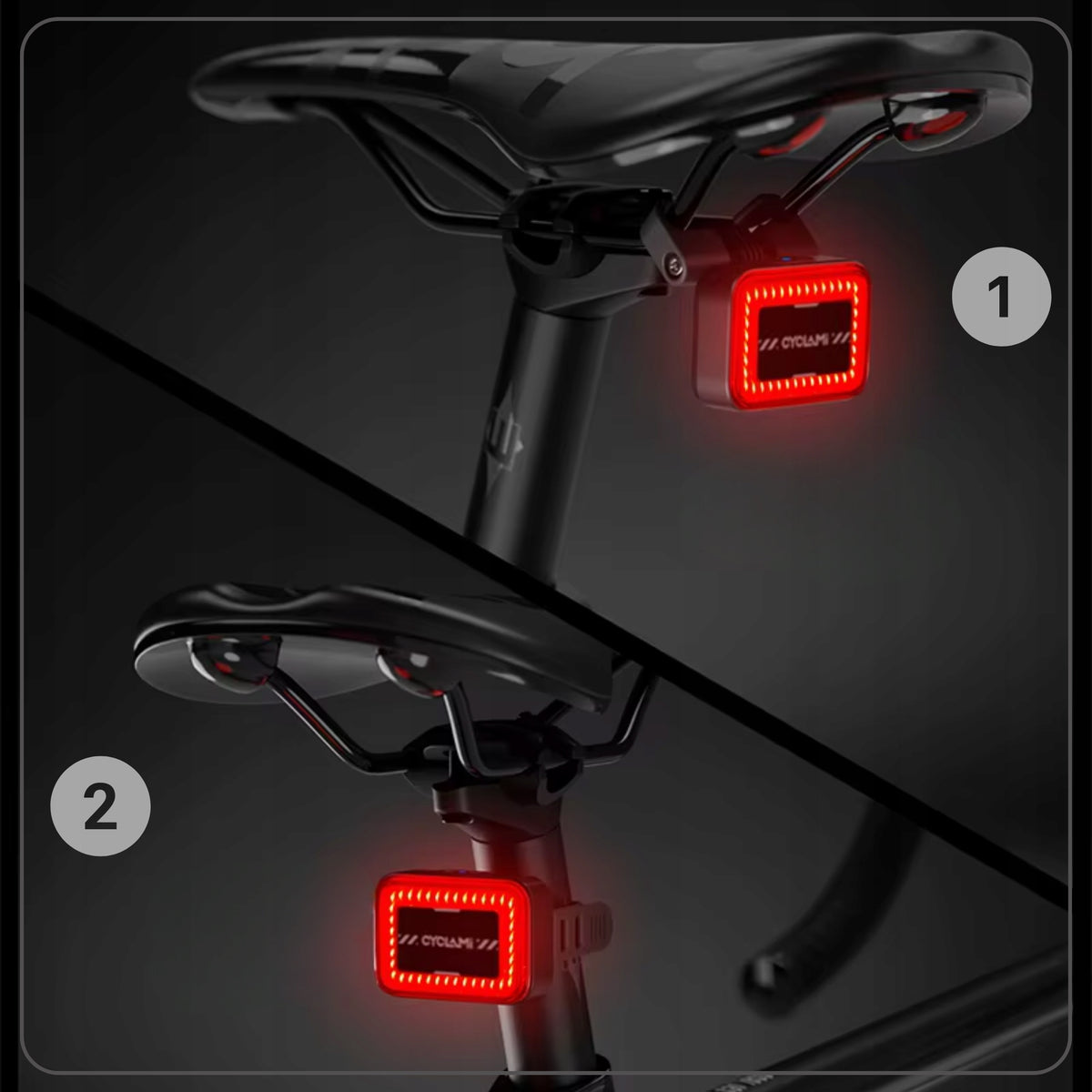 Bike light Cyclami with rear RADAR, car detection, stop -sound sensor Packaging status original