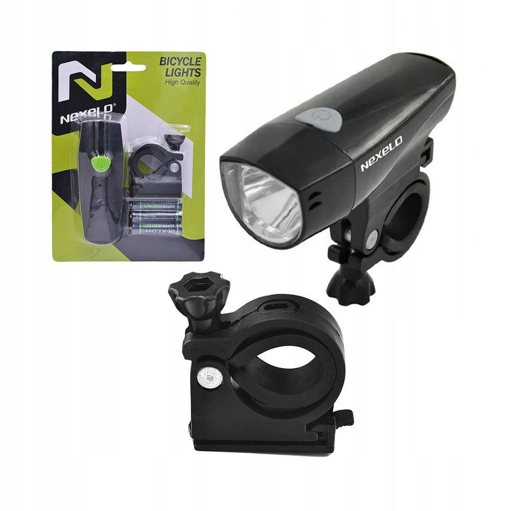 Bike light front bike lamp front battery 3 functions LED