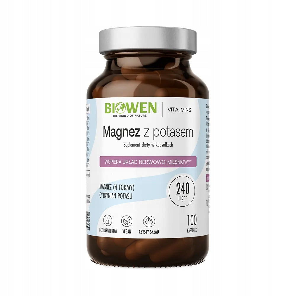 Biowen Magnesium 4X with Potassium - 100 kaps.