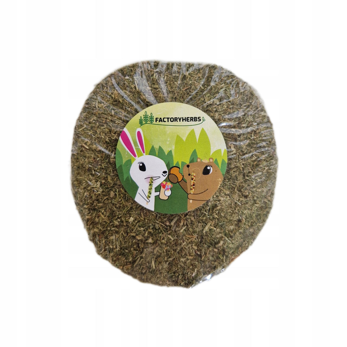 Birch puck with parsley, teether, rabbit, rodent FACTORYHERBS