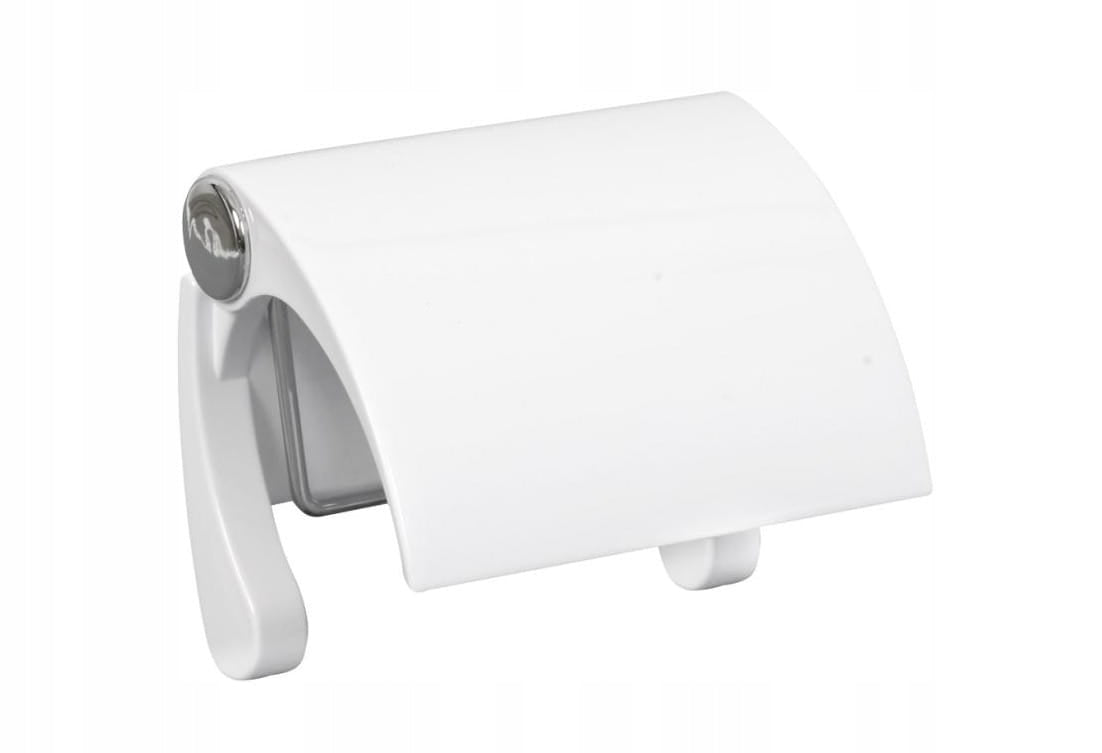 Bisk DIANA toilet paper holder, white plastic