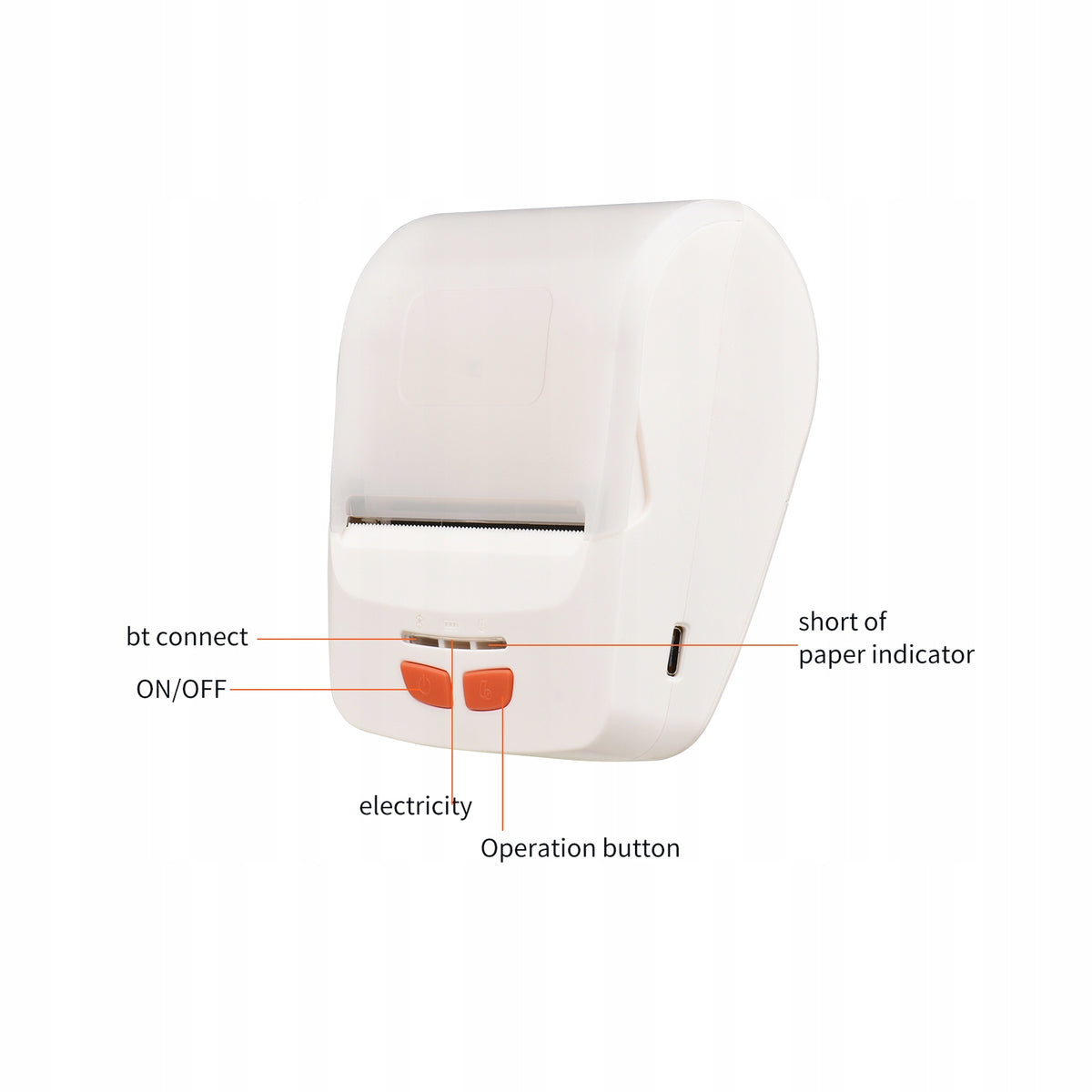 Bisofice Receiver Printer Portable 58mm Mobile UL Printer Printing technology other
