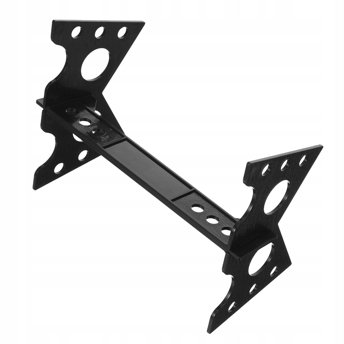 Black Plastic Model Boat Display Stand with Stable Support for Rc and DIY