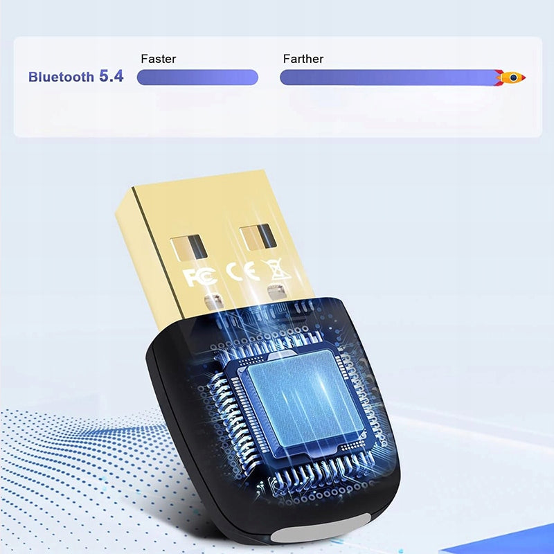 Bluetooth 5.4 USB Adapter for PC used to connect various Bluetooth devices Manufacturer code GMC22