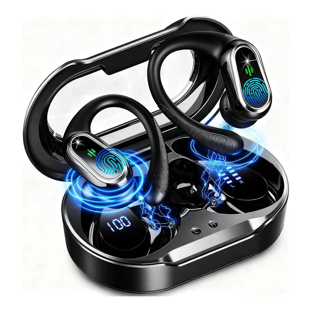 Bluetooth 5.4 Wireless Earbuds In-Ear Sports Noise Reduction ENC