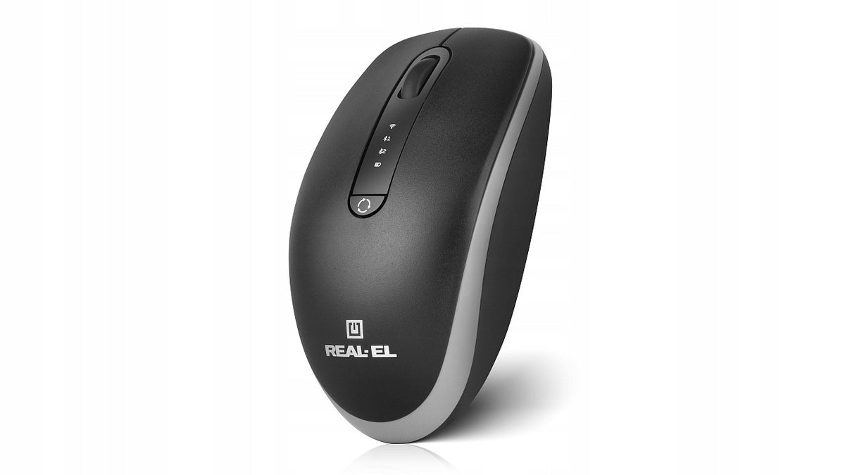 Bluetooth Optical Mouse 2,4GHz 2400dpi Akku L-ion Chip PIXART REAL-EL RM455 Packaging status original