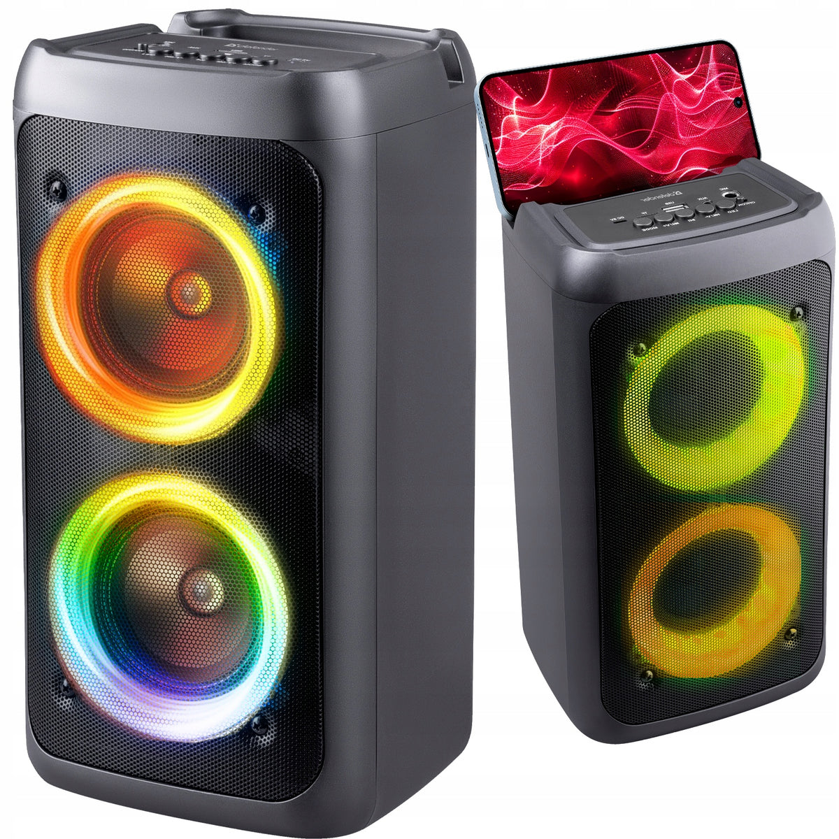 Bluetooth Speaker Boombox Mobile USB RADIO LED Wireless Portable MP3