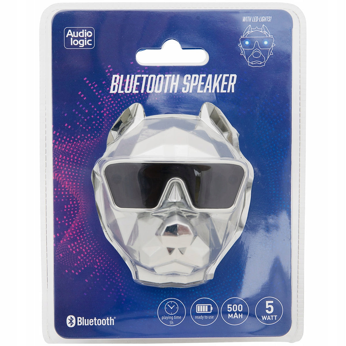 Bluetooth Speaker Portable Mobile 5W LED DOG S Brand Audio Logic