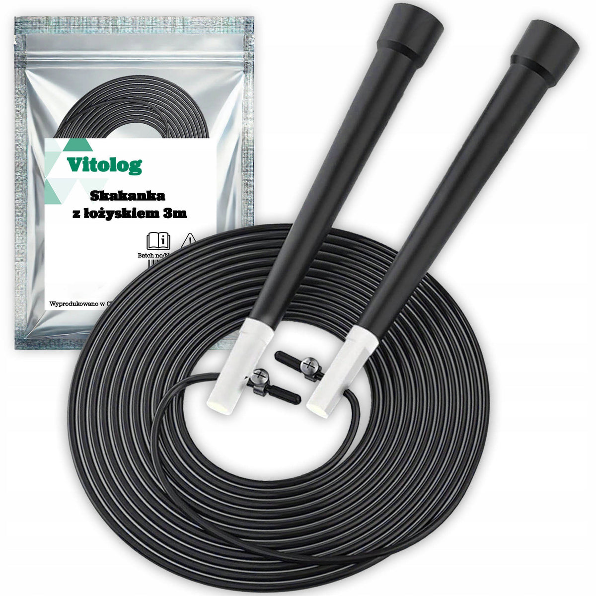 Boxing Jump Rope with Training Bearing Adjustable for Crossfit Exercises 3m