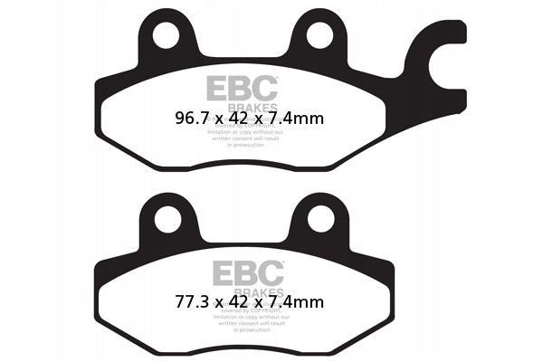 Brake pads EBC MXS165 off-road performance (1 disc set), EBC, MXS