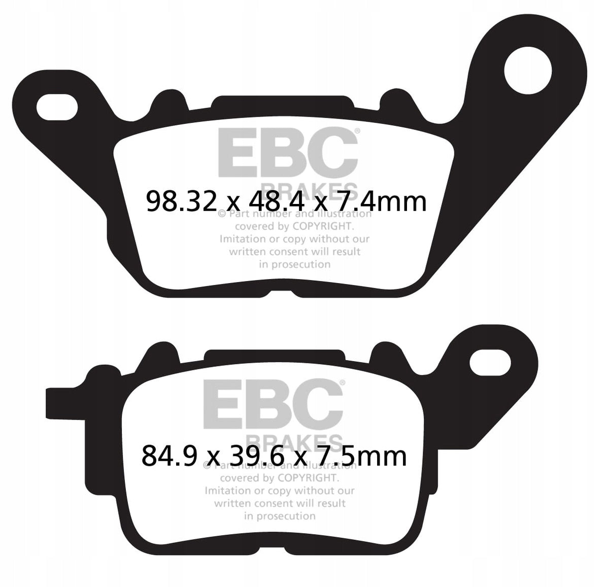 Brake pads EBC SFAC694 SFAC694