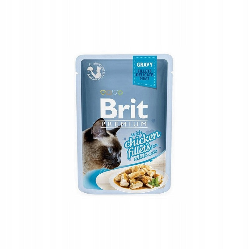 Brit Premium Cat Chicken Fillets in Gravy 85g - Chicken Flavor
