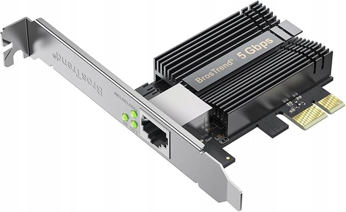 BrosTrend 5Gb PCIe – 5G Gigabit Network Card | Ultra-Low Latency