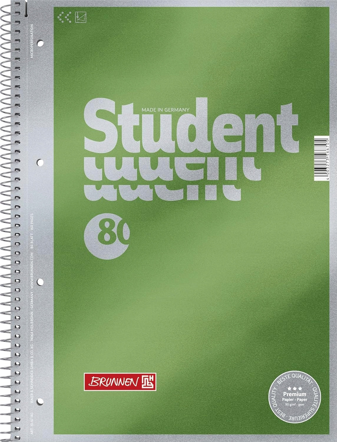 Brunnen 1067174 notebook Student Premium Duo