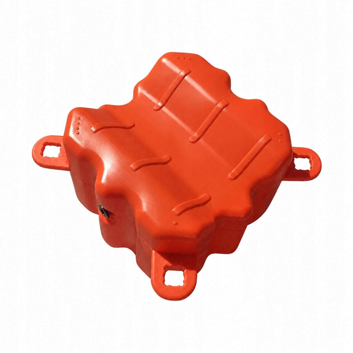 Buoyant Dock Module with Handle Long Lasting for Waterfronts, Orange