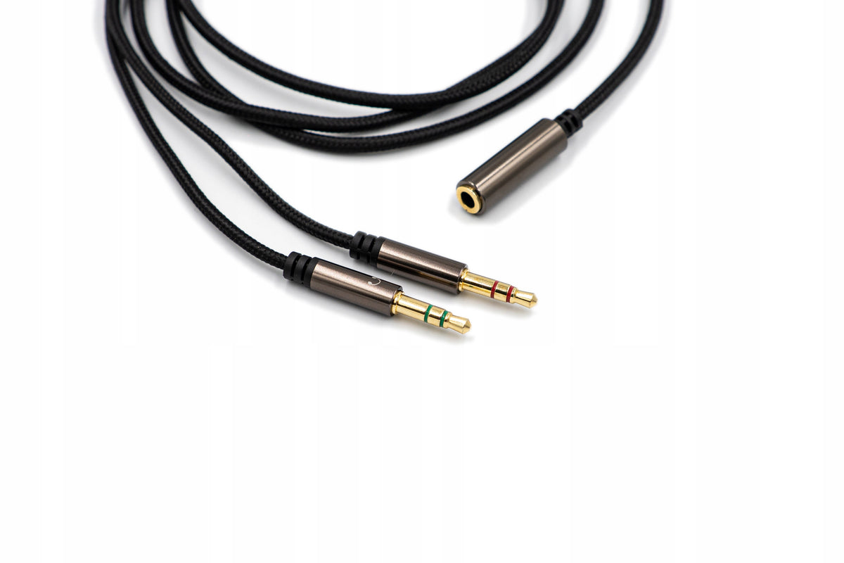 CABLE DUAL 120CM 1.2M TO STEELSERIES ARCTIS 1 3 5 7 9 PRO WIRELESS Model other