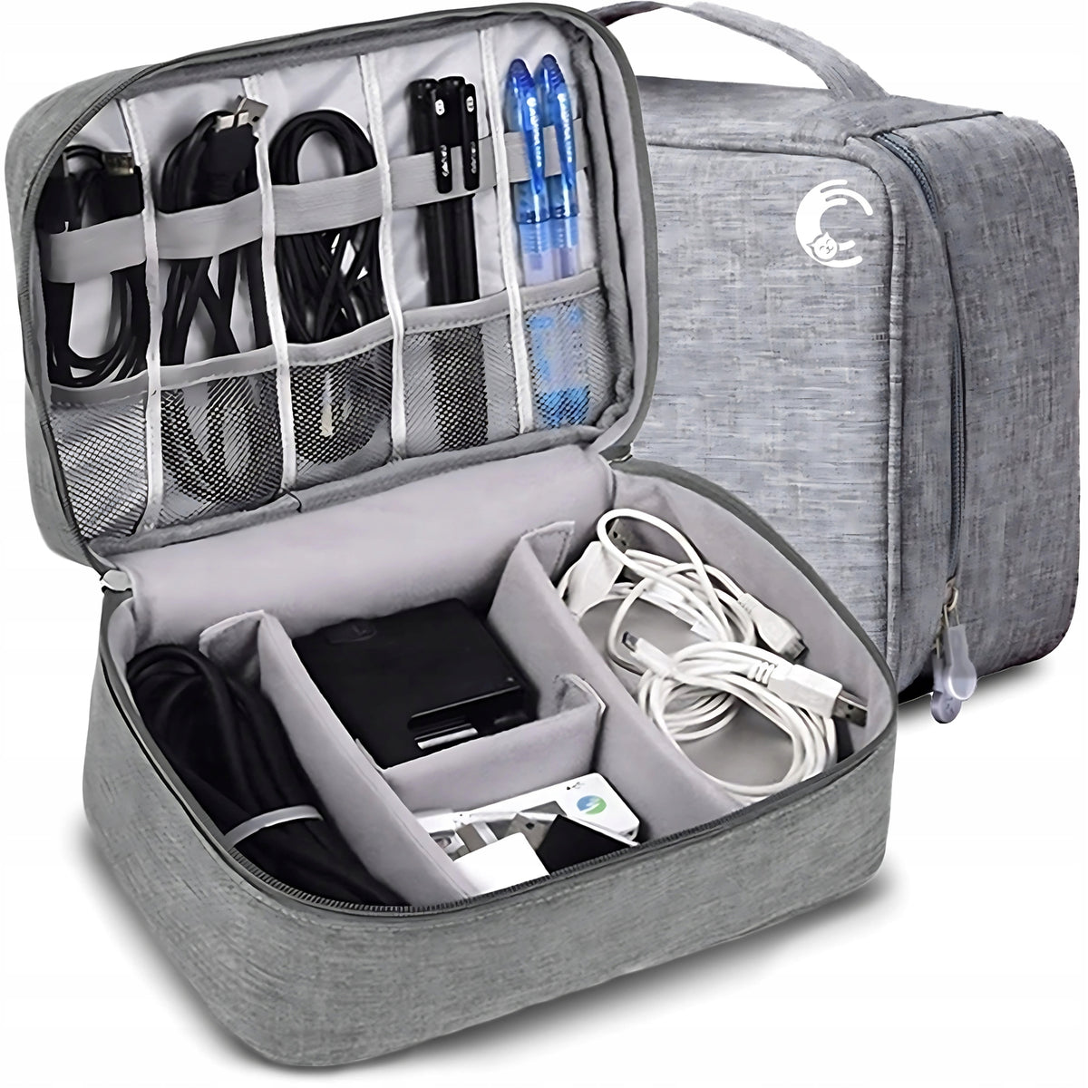 CABLE ORGANIZER TRAVEL BAG COVER CASE WIRES ACCESSORIES