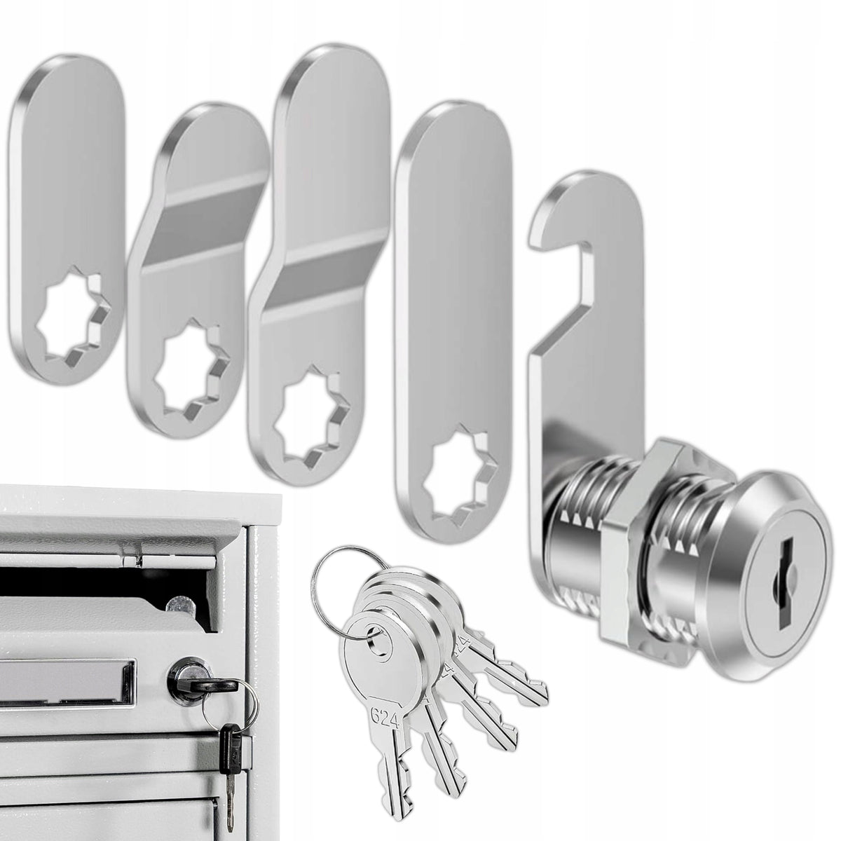 CAM LOCK FOR MAILBOX CASSETTE 20mm 5 TILES