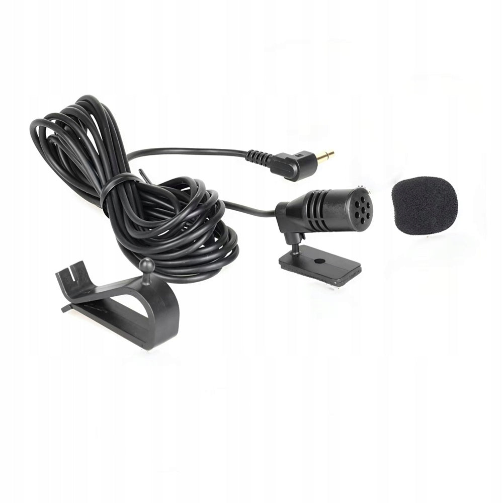 CAR MICROPHONE FOR RADIO/GPS/DVD WITH CLIP+JACK TAPE 3,5 mm + FREEBIE