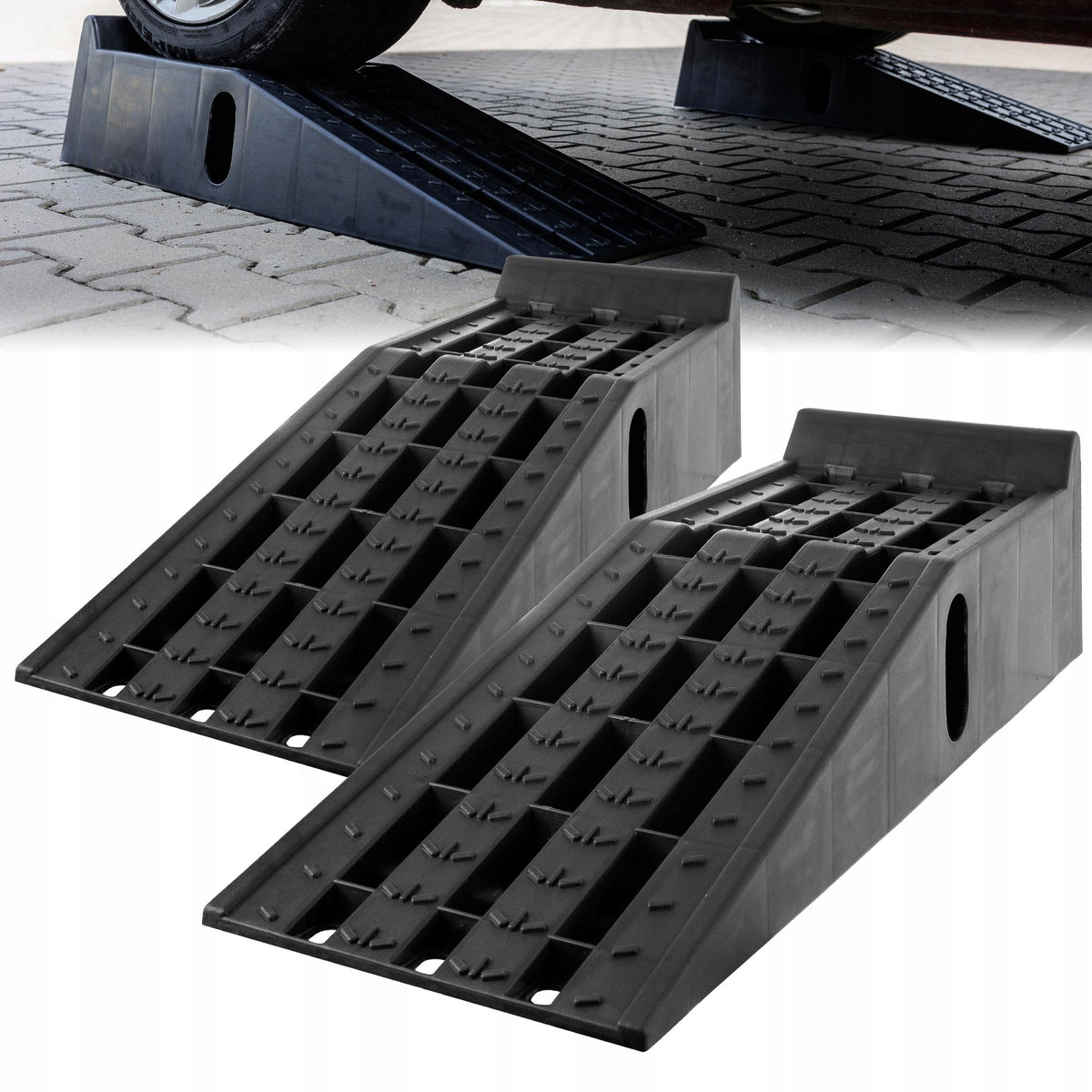 CAR RAMP RAMPS DRIVEWAYS STRONG 6T SET 2PCS WORKSHOP