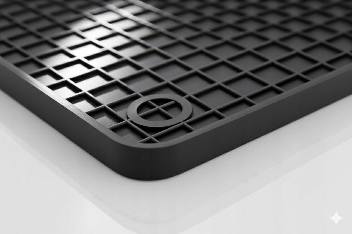 CAR RUGS RUBBER TROUGH SET 4PCS TROUGH 2CM + STOPWATCHES Manufacturer's catalog number STOPER UNIVERSAL GUMMI