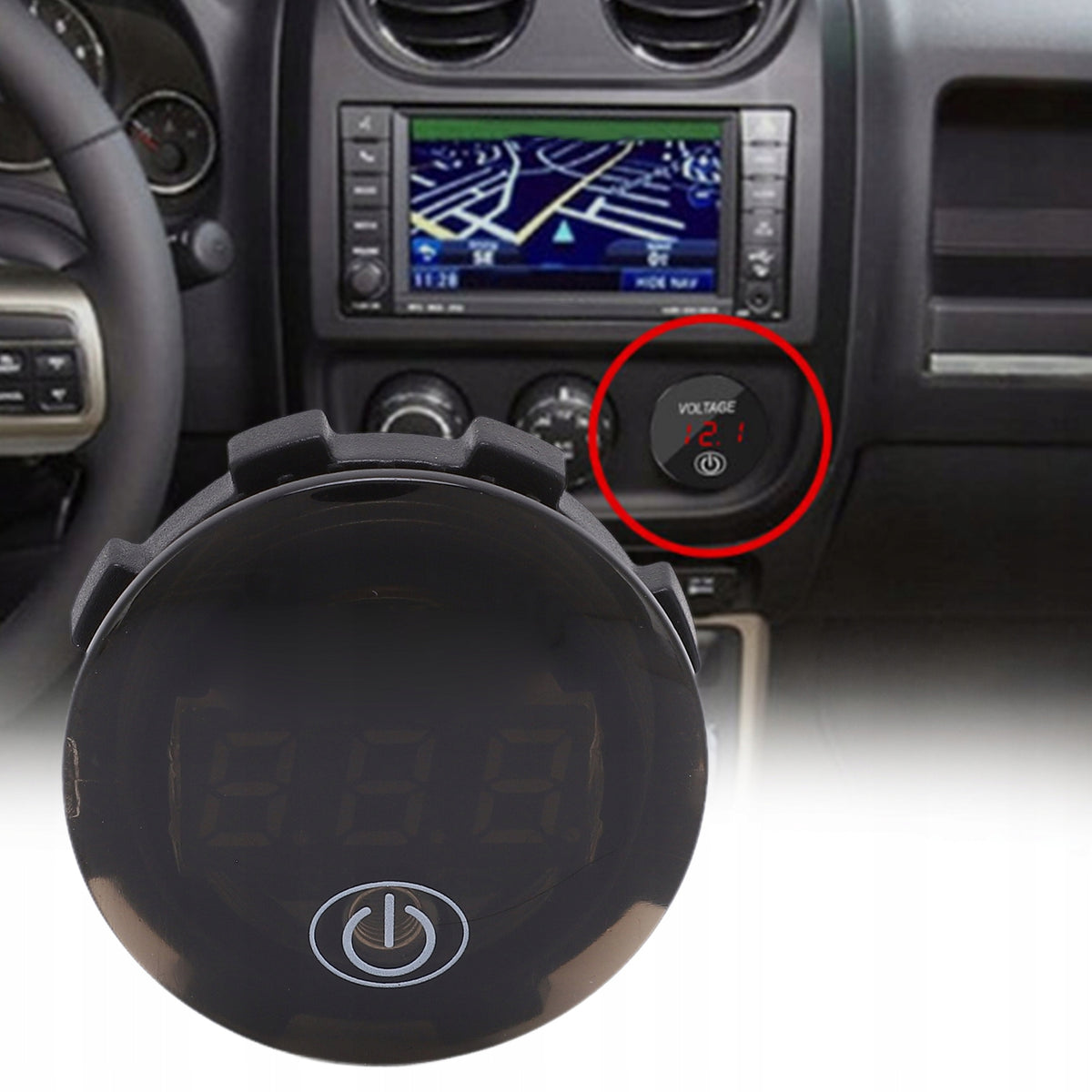 CAR VOLTMETER CLEAR STABLE Packaging status original