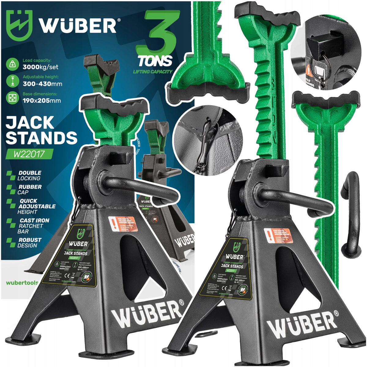 CAR WORKSHOP BUNNIES SUPPORTS STRONG STANDS 2 PIECES 3T WUBER