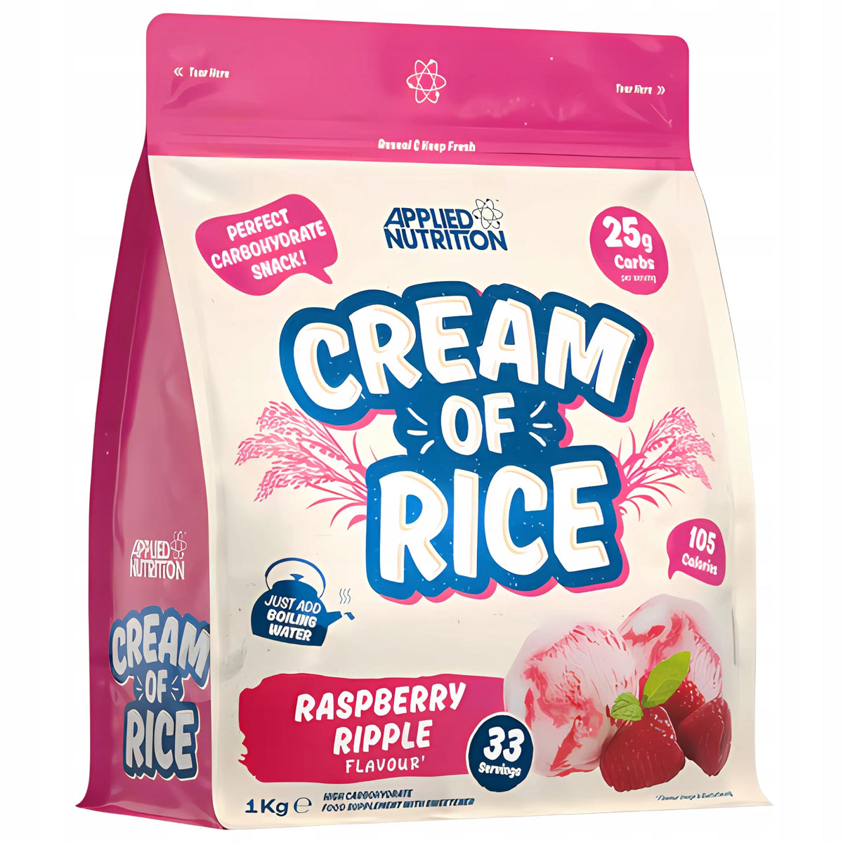 CARBOHYDRATES CREAM OF RICE APPLIED NUTRITION RICE GRUEL ENERGY STRENGTH 1 KG