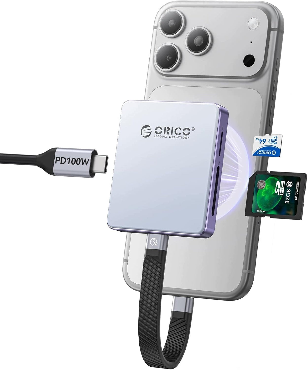 CARD READER M.2 SSD MAGNETIC IPHONE 15/16/17 PRO 5IN1 USB 3.2