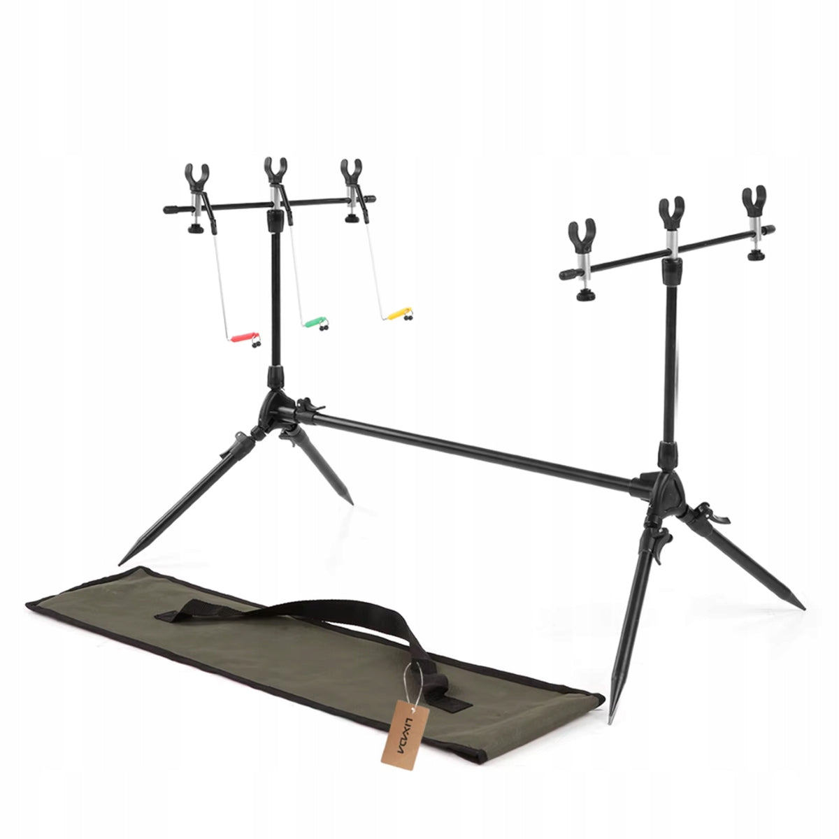 CARP STAND Jaxon STAND ROD POD x 3 RODS