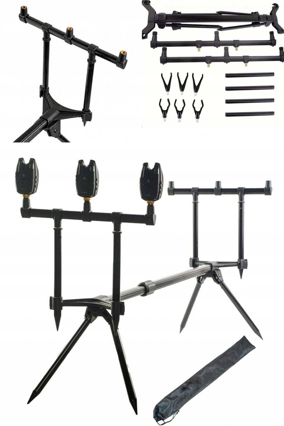 CARP STAND RUMPOL ROD POD FOR 3 RODS / COVER + 280535
