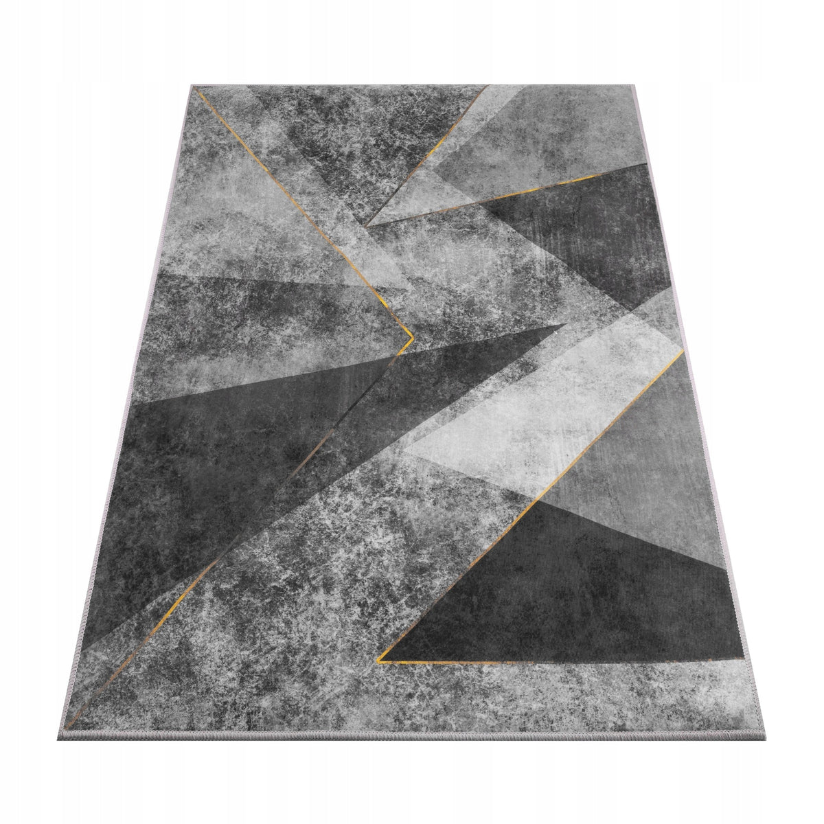 CARPET 220X160 CM GREY-BLACK MODERN FOR LIVING ROOM NON-SLIP