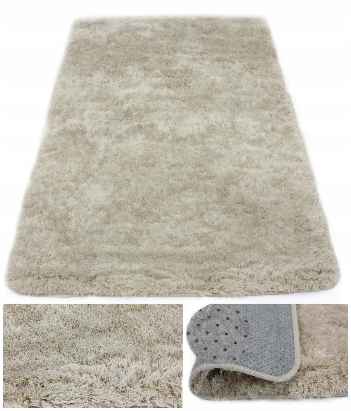 CARPET PLUSH SOFT FLUFFY BEIGE SOFTI PLUSH 60x180cm