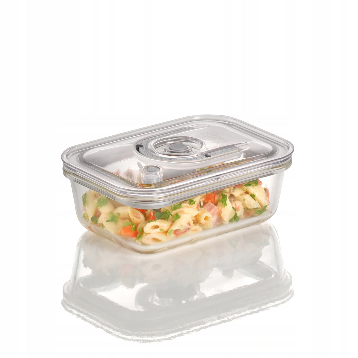 CASO VacuBoxx EM - Glass Vacuum Container, 600 ML, BPA FREE
